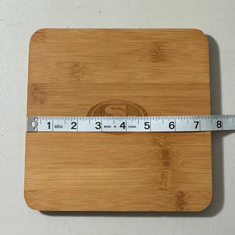 Bamboo Coaster with Logo